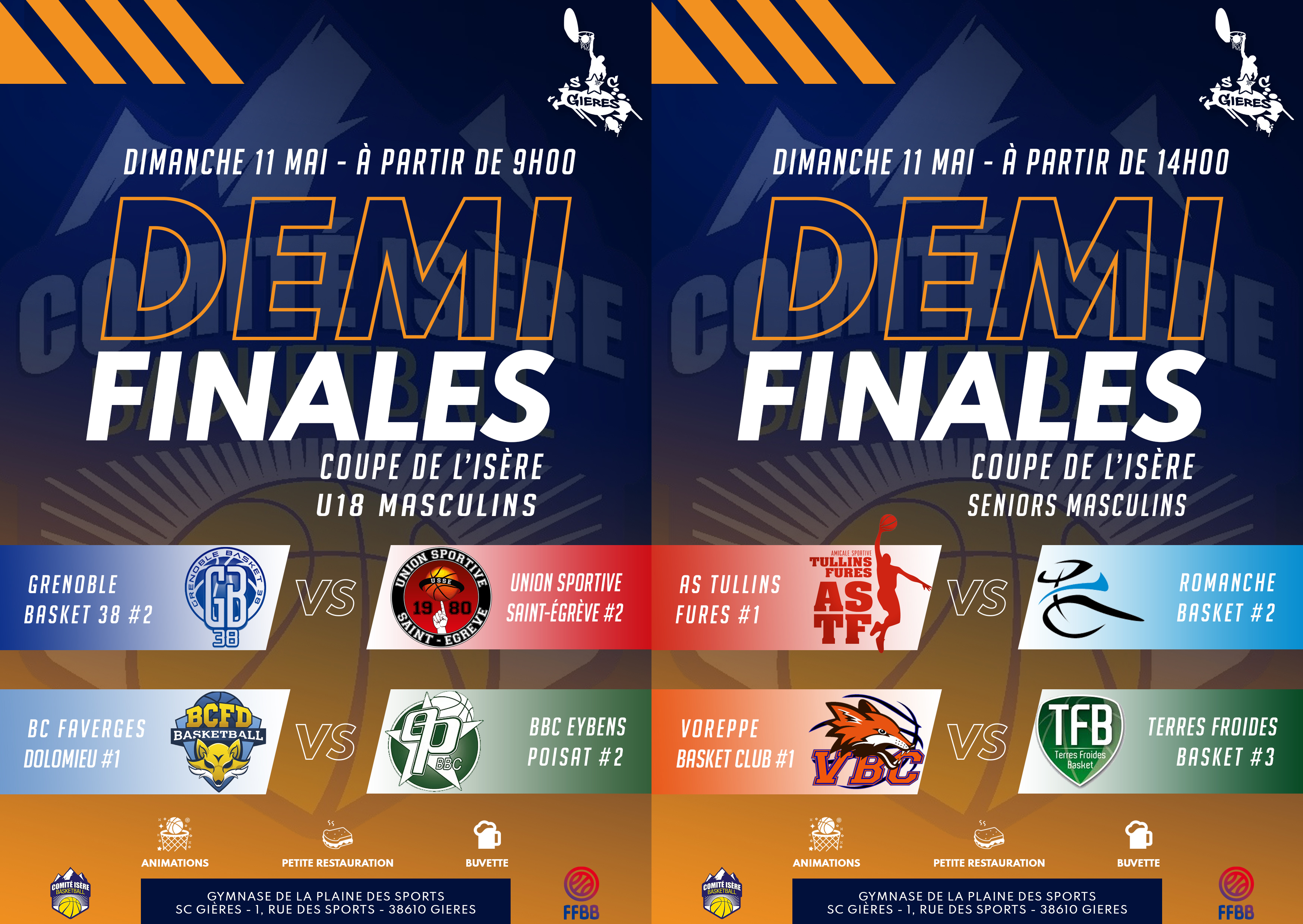 Demi-finales coupe de l'Isère