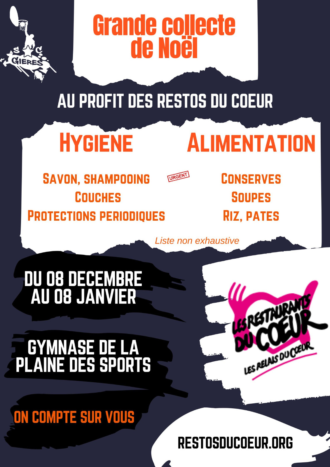 collecte restos du coeur